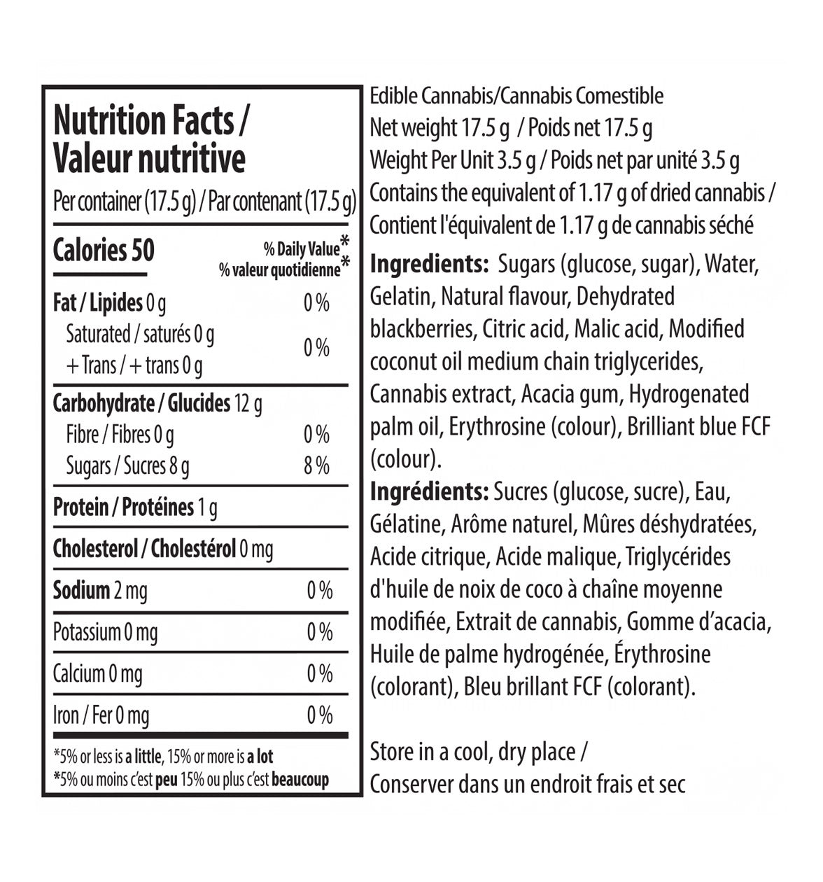 Pearls Blackberry Lemonade 1:1:1 CBN/CBD/THC