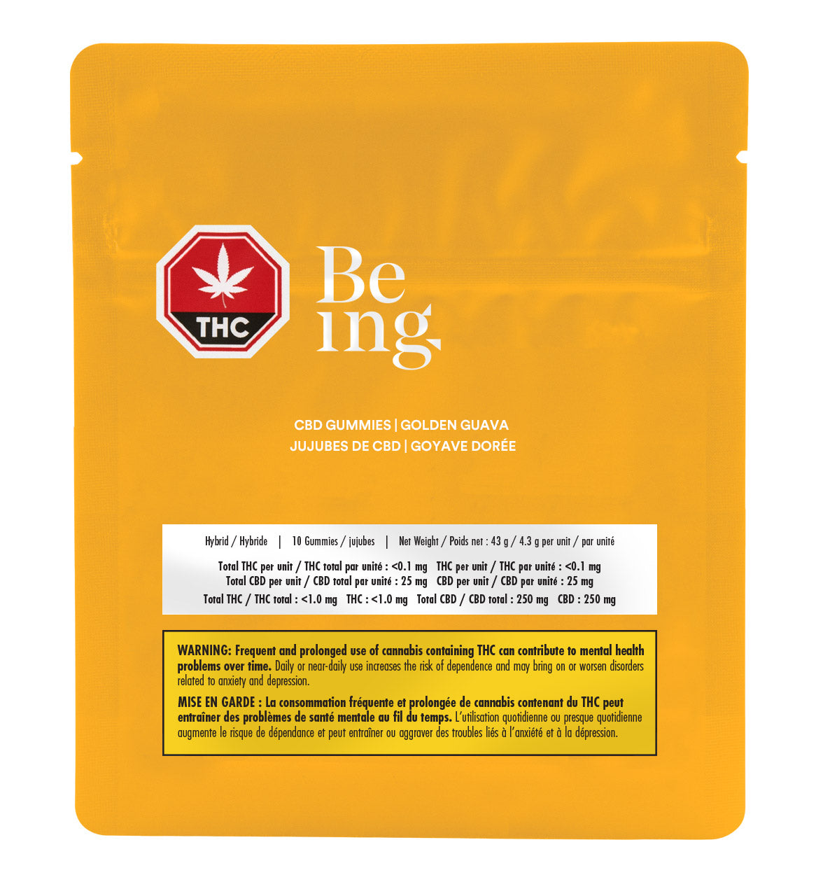 Being CBD Gummies | Golden Guava 10pk