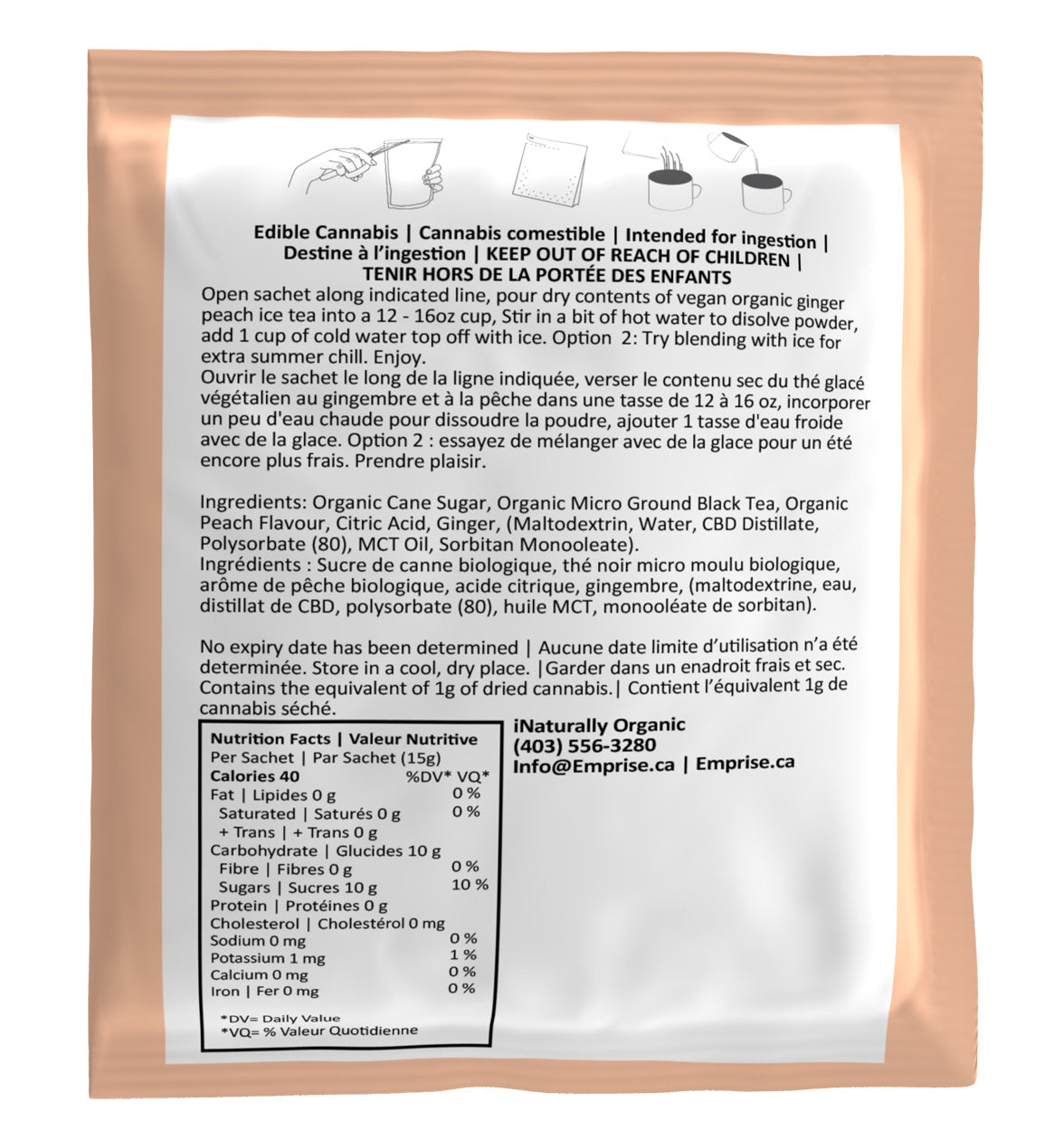 Ginger Peach Iced Tea