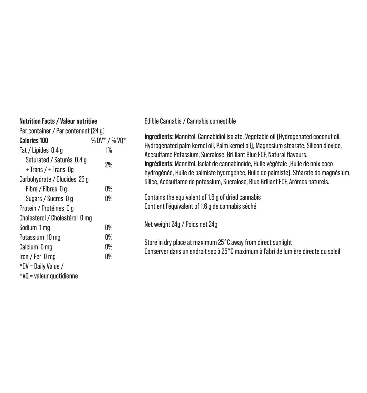 Vanilla Mint CBD Lozenges 25 mg