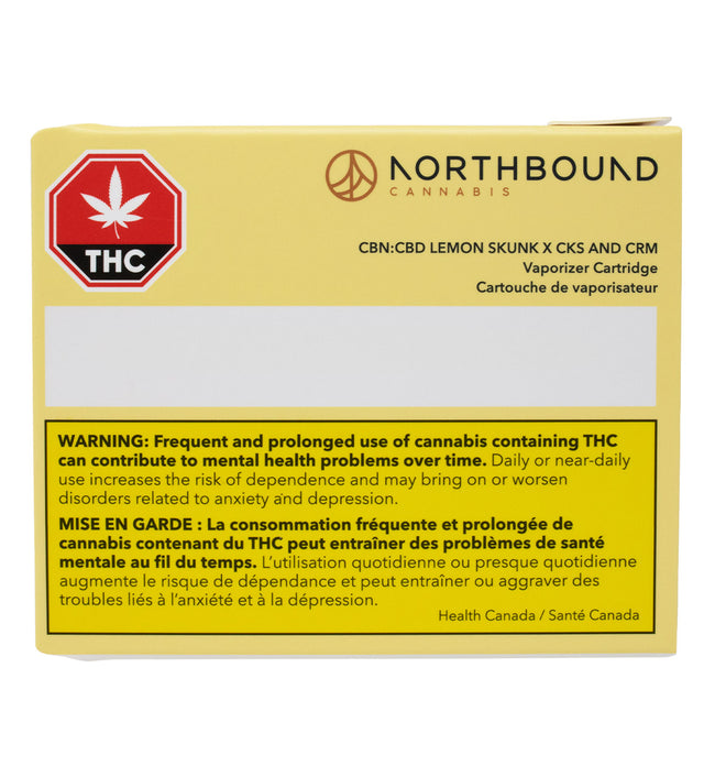 CBN: CBD Lemon Skunk x CKS & CRM 510 Vape Cartridge